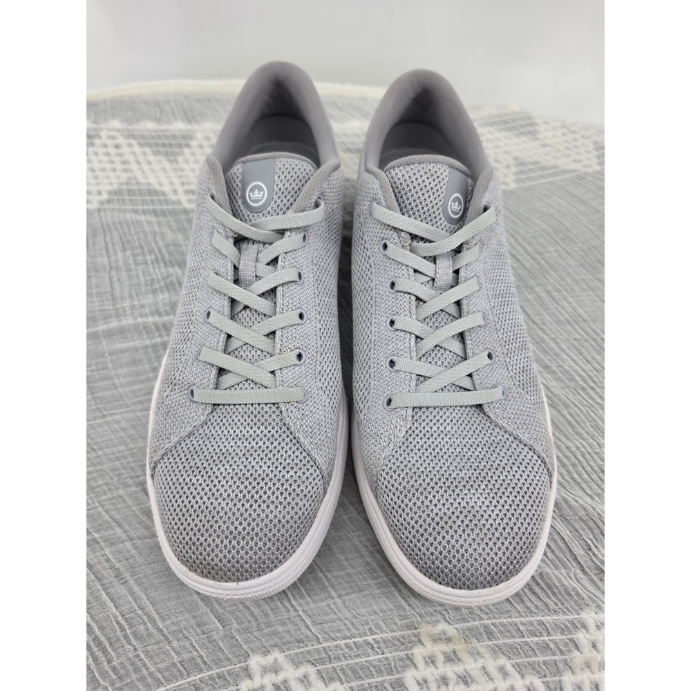 Peter Millar Gale Knit Sneakers Mens 9.5 Grey Lace Up Casual Shoes ME0EF15